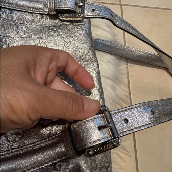 ✨ Gucci Guccissima Silver Mini Boston Bag – Limited Edition ✨ - Picture 6 of 15